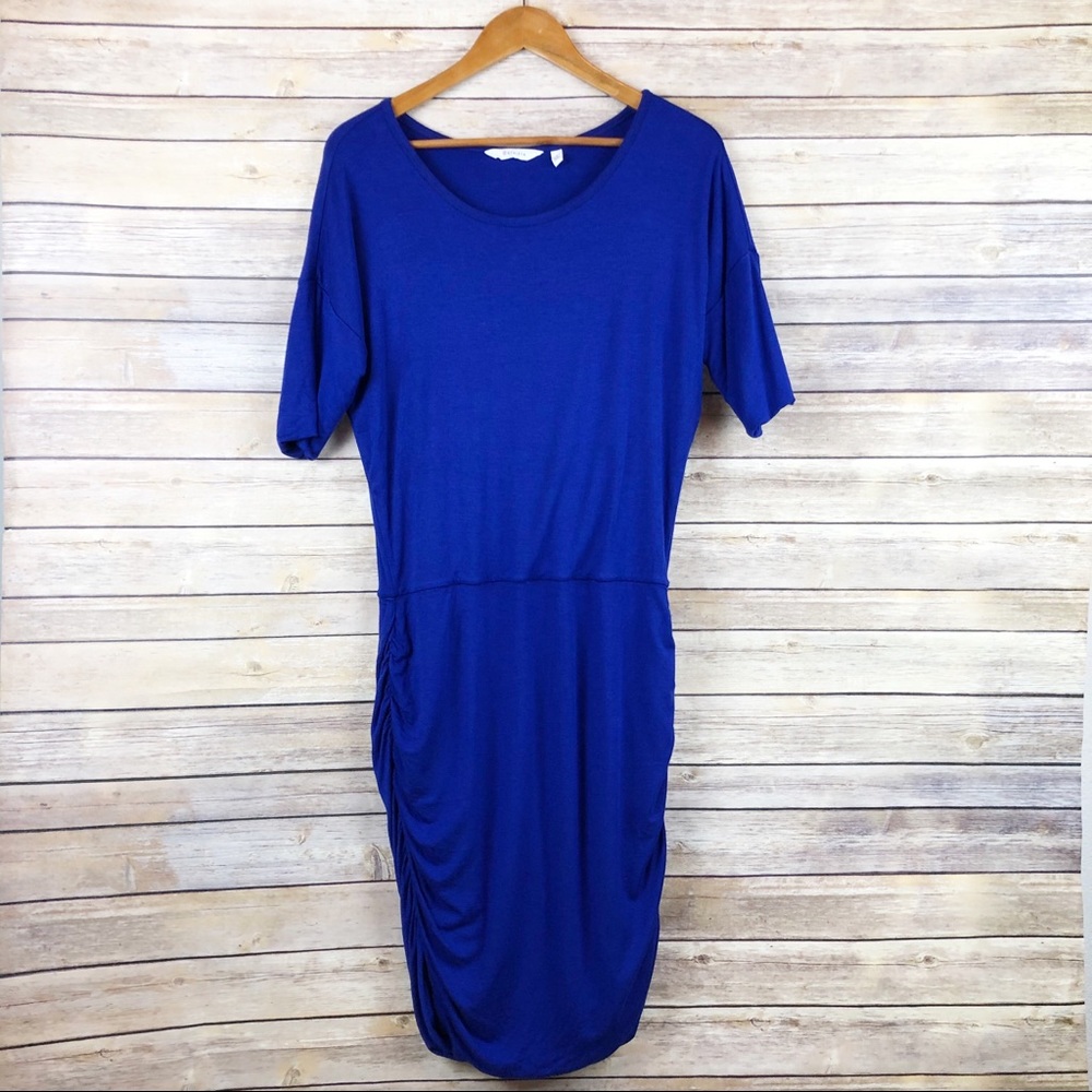 Athleta Solstice Ruched Dolman Fitted Dress Size M